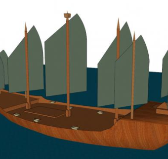 宝船su模型下载_sketchup草图大师SKP模型