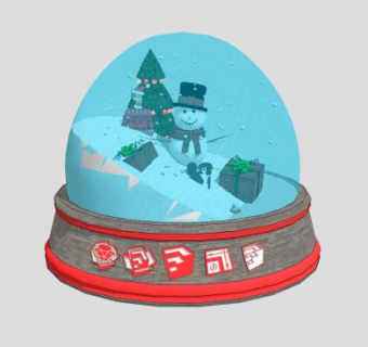 圣诞礼物装饰品SU模型下载_sketchup草图大师SKP模型