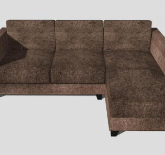 布艺L型沙发家具SU模型下载_sketchup草图大师SKP模型