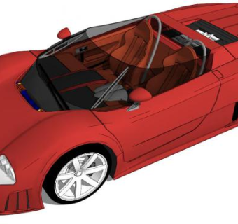 跑车su模型下载_sketchup草图大师SKP模型