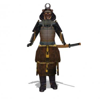 日本武士SU模型下载_sketchup草图大师SKP模型
