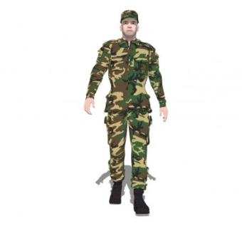 现代军官人物SU模型下载_sketchup草图大师SKP模型