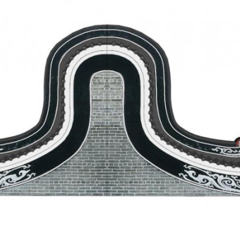 镬耳屋顶SU模型下载_sketchup草图大师SKP模型