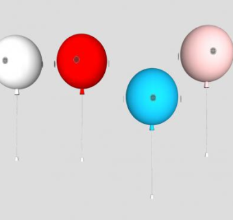 气球装饰灯具SU模型下载_sketchup草图大师SKP模型