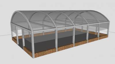 绿植植物大棚SU模型下载_sketchup草图大师SKP模型