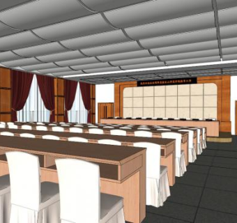 剧院桌椅su模型下载_sketchup草图大师SKP模型