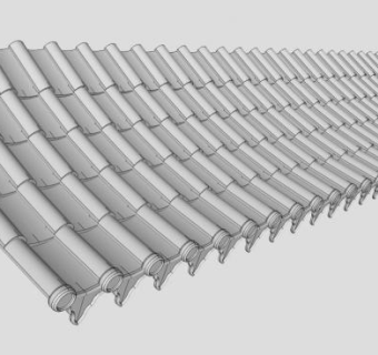 屋顶瓦su模型下载_sketchup草图大师SKP模型