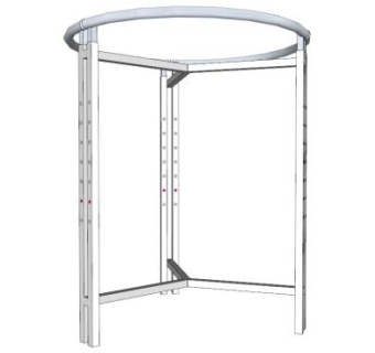 服装店圆形衣架su模型下载_sketchup草图大师SKP模型