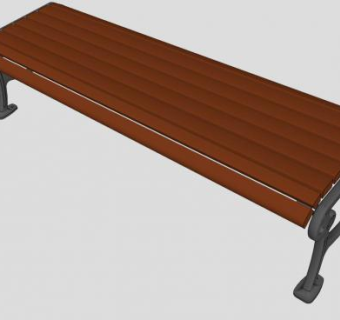 长椅子su模型下载_sketchup草图大师SKP模型