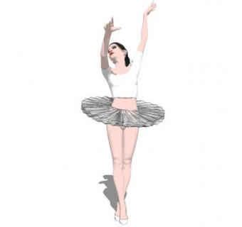 跳舞的表演家SU模型下载_sketchup草图大师SKP模型