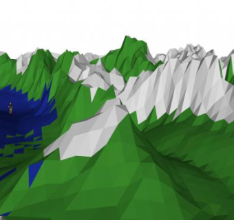 绿色山体su模型下载_sketchup草图大师SKP模型