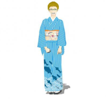 日式和服2D人物SU模型下载_sketchup草图大师SKP模型