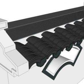 青瓦片su模型下载_sketchup草图大师SKP模型