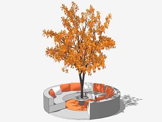 组合树su模型下载_sketchup草图大师SKP模型