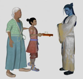 古代人物sketchup模型下载_sketchup草图大师SKP模型