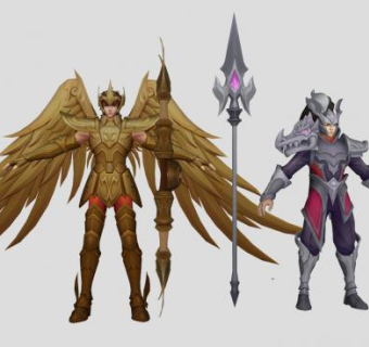 游戏男人物设计SU模型下载_sketchup草图大师SKP模型