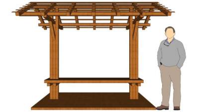 木座椅的SU模型下载_sketchup草图大师SKP模型