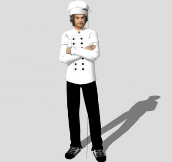 厨师su模型下载_sketchup草图大师SKP模型