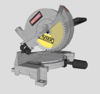 切割机SU模型下载_sketchup草图大师SKP模型