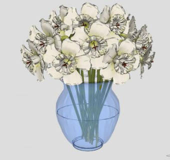 装饰玻璃花瓶sketchup模型下载_sketchup草图大师SKP模型