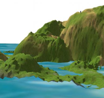 山峰SU模型下载_sketchup草图大师SKP模型