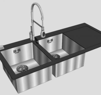 洗菜盆su模型下载_sketchup草图大师SKP模型