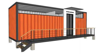 集装房su模型下载_sketchup草图大师SKP模型