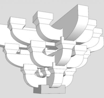 古建构件su模型下载_sketchup草图大师SKP模型