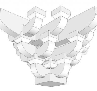 卯榫结构斗拱su模型下载_sketchup草图大师SKP模型