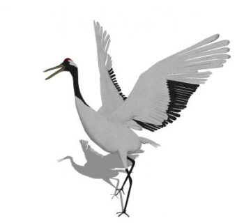 现代丹顶鹤SU模型下载_sketchup草图大师SKP模型