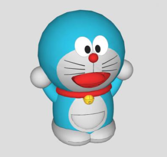 叮当猫SU模型下载_sketchup草图大师SKP模型