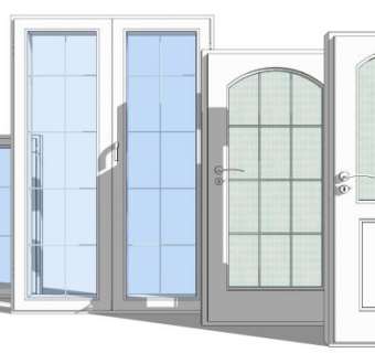 门窗单体SU模型下载_sketchup草图大师SKP模型