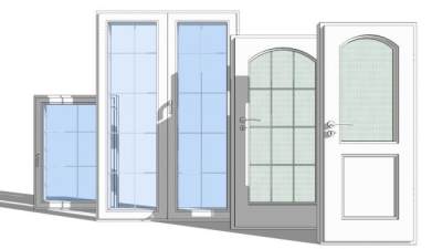 门窗单体SU模型下载_sketchup草图大师SKP模型
