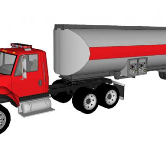 气罐车su模型下载_sketchup草图大师SKP模型