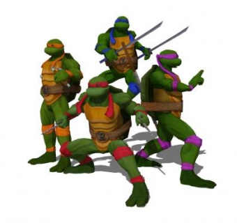 忍者神龟SU模型下载_sketchup草图大师SKP模型