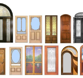 铝合金门su模型下载_sketchup草图大师SKP模型