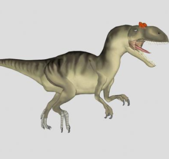 迅猛龙动物SU模型下载_sketchup草图大师SKP模型