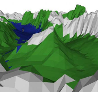 山体材质SU模型下载_sketchup草图大师SKP模型