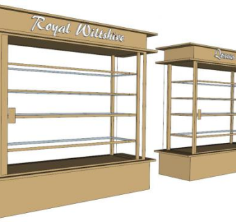 展览柜su模型下载_sketchup草图大师SKP模型