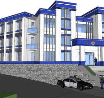 警务室su模型下载_sketchup草图大师SKP模型