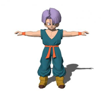 龙珠人物SU模型下载_sketchup草图大师SKP模型