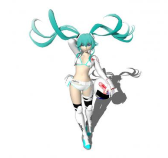 葱娘人物SU模型下载_sketchup草图大师SKP模型