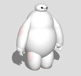 超能战队大白SU模型下载_sketchup草图大师SKP模型