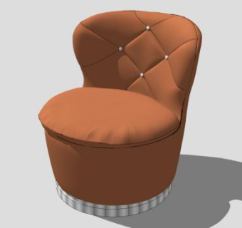 工业风圆凳沙发su模型下载_sketchup草图大师SKP模型