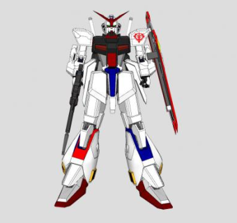 RX-178高达SU模型下载_sketchup草图大师SKP模型