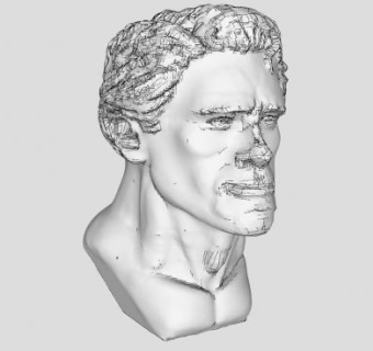 欧式人头像石膏SU模型下载_sketchup草图大师SKP模型
