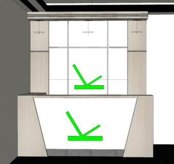 前台柜SU模型下载_sketchup草图大师SKP模型