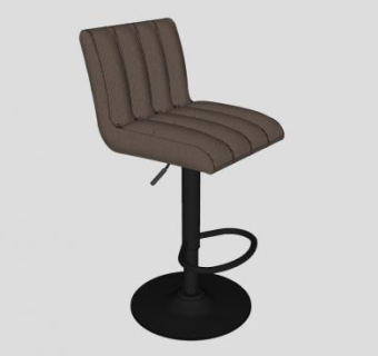 休闲吧台椅SU模型下载_sketchup草图大师SKP模型