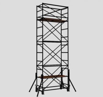 盘式活动脚手架su模型下载_sketchup草图大师SKP模型