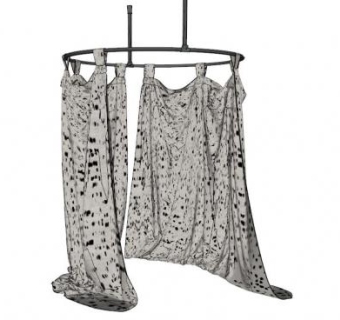 环形窗帘su模型下载_sketchup草图大师SKP模型